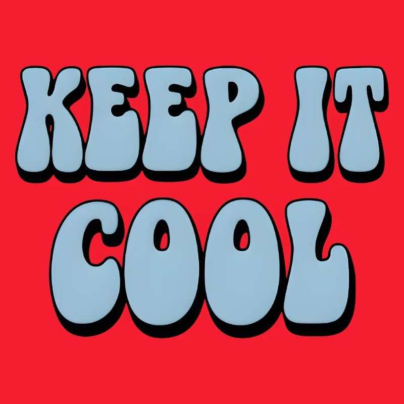 Keep It Cool Bubble Text