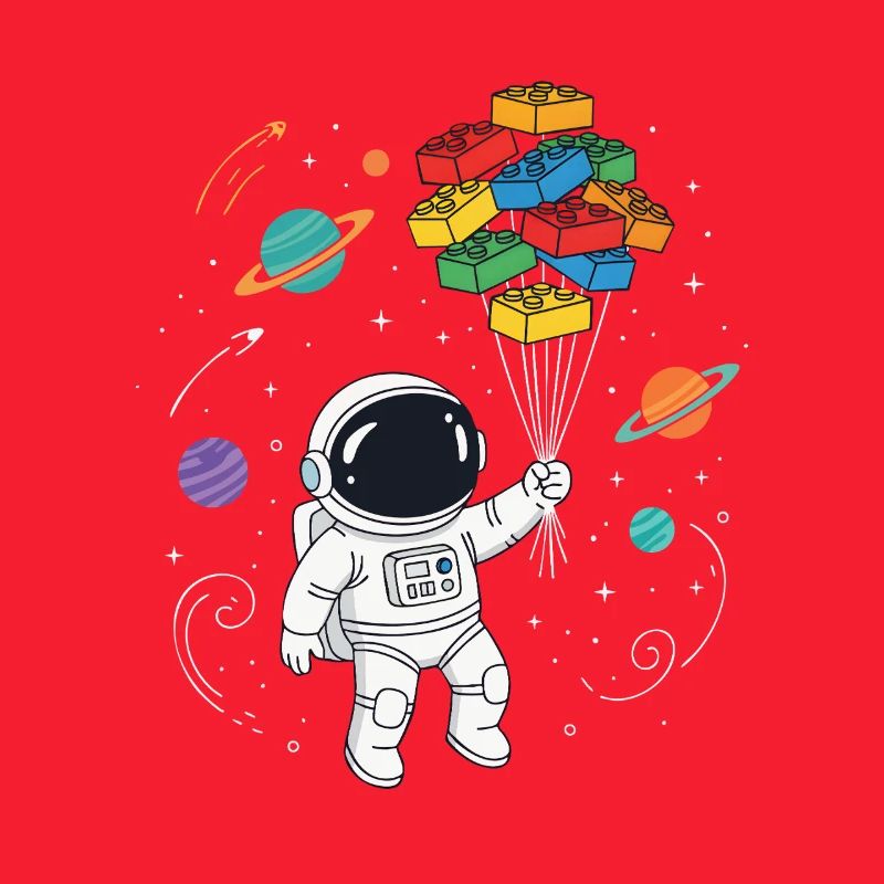Astronaut Bausteine Space Brick Builder