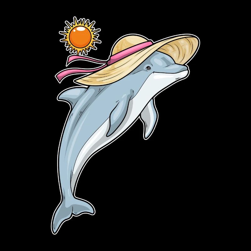 Dolphin Beach Straw Hat Summer