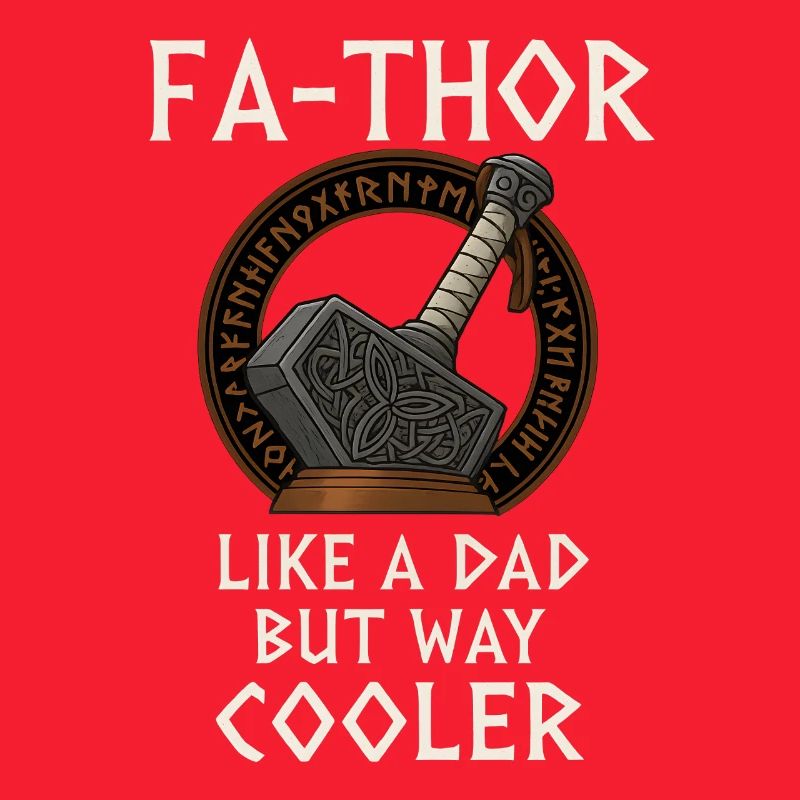 Conception du marteau du père viking Fa-Thor