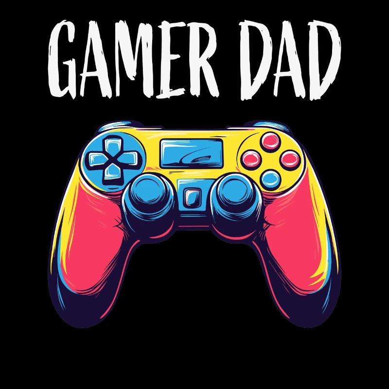 Gamer Dad Neon Controller