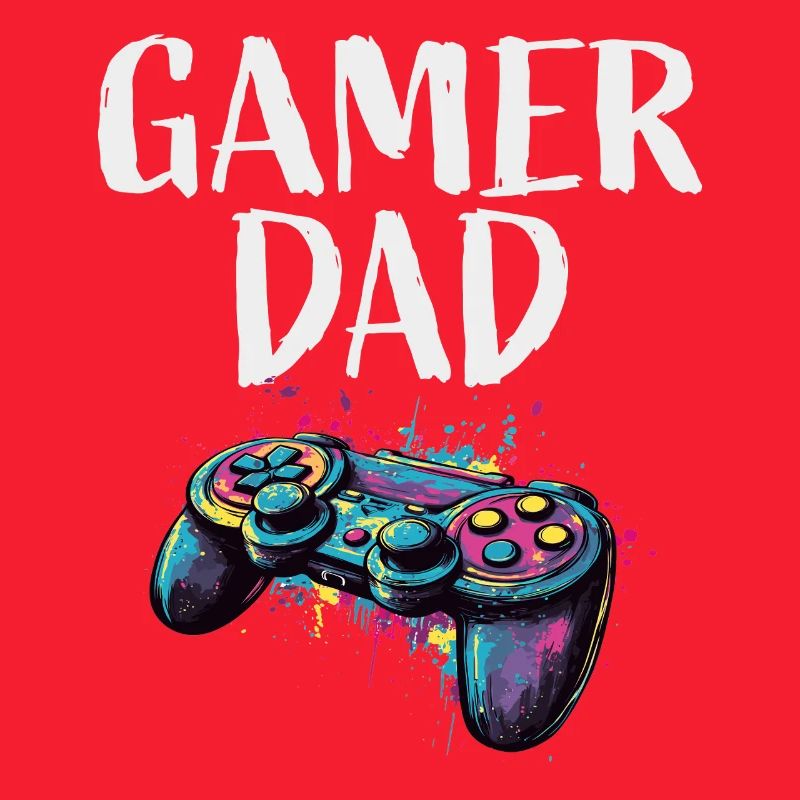 Gamer Dad Controller Farbexplosion