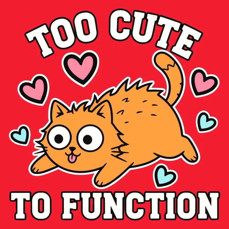 Too Cute To Function Niedliche Katze Zu Süss