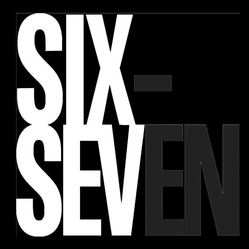 Six and Seven Overlap Typography