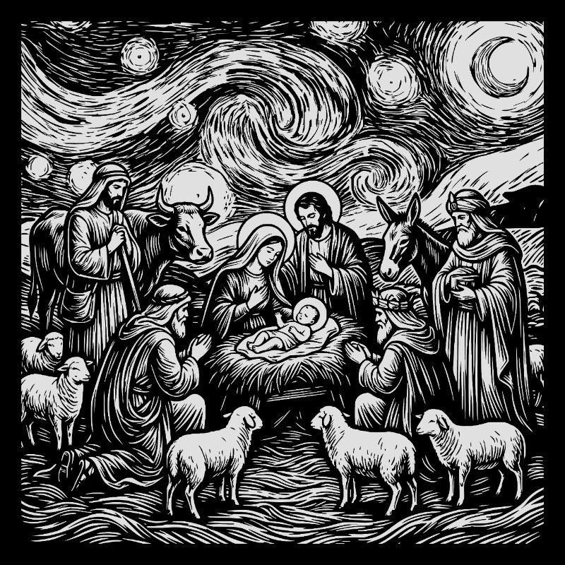 Motif de Crèche de Jésus