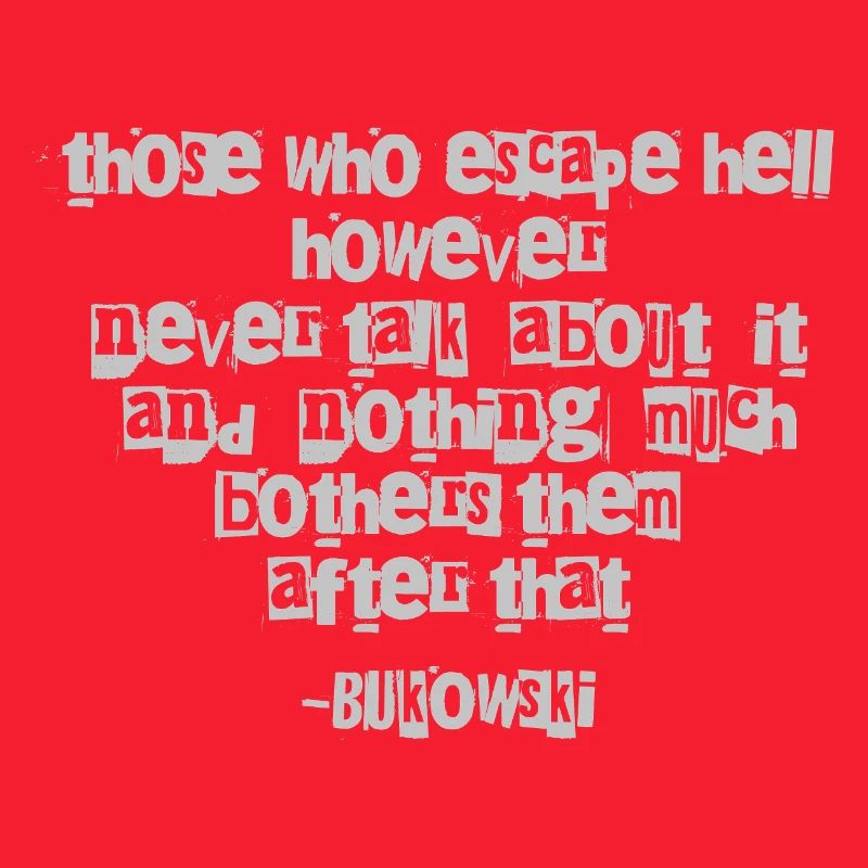 Bukowski Distressed Quote Typography