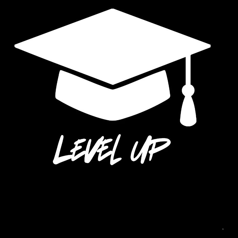 Level Up  Graduation Cap  Abi & Abschluss Geschenk