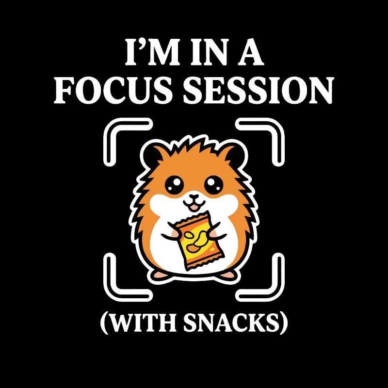 Séance de concentration avec des snacks Humour de hamster
