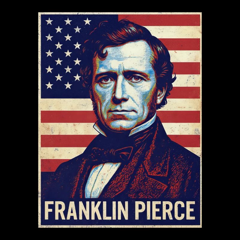 Affiche vintage de Franklin Pierce