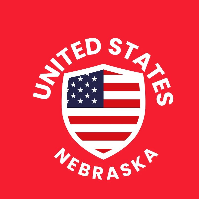 Nebraska Flag Shield Patch