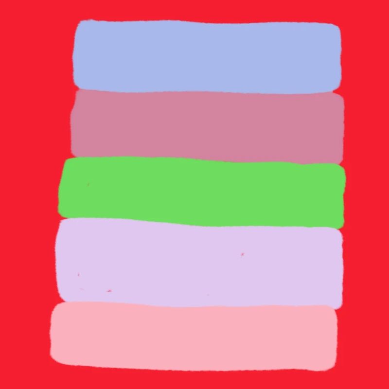 Pastellstreifen-Stack