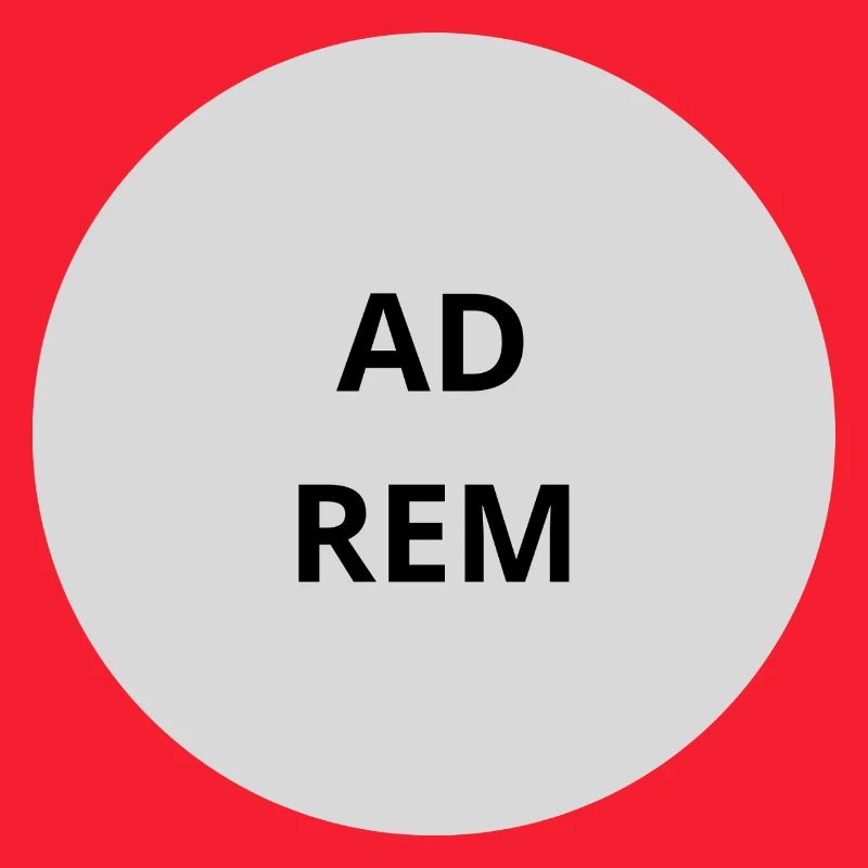 Gray Circle Emblem Text