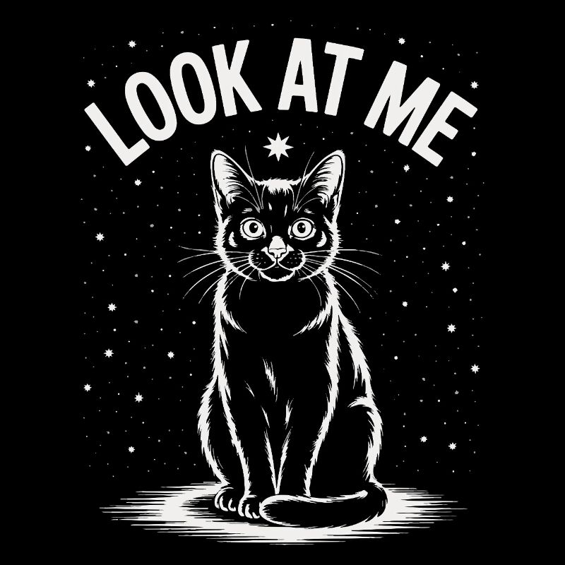 Regarde-moi - Ciel étoilé de chat