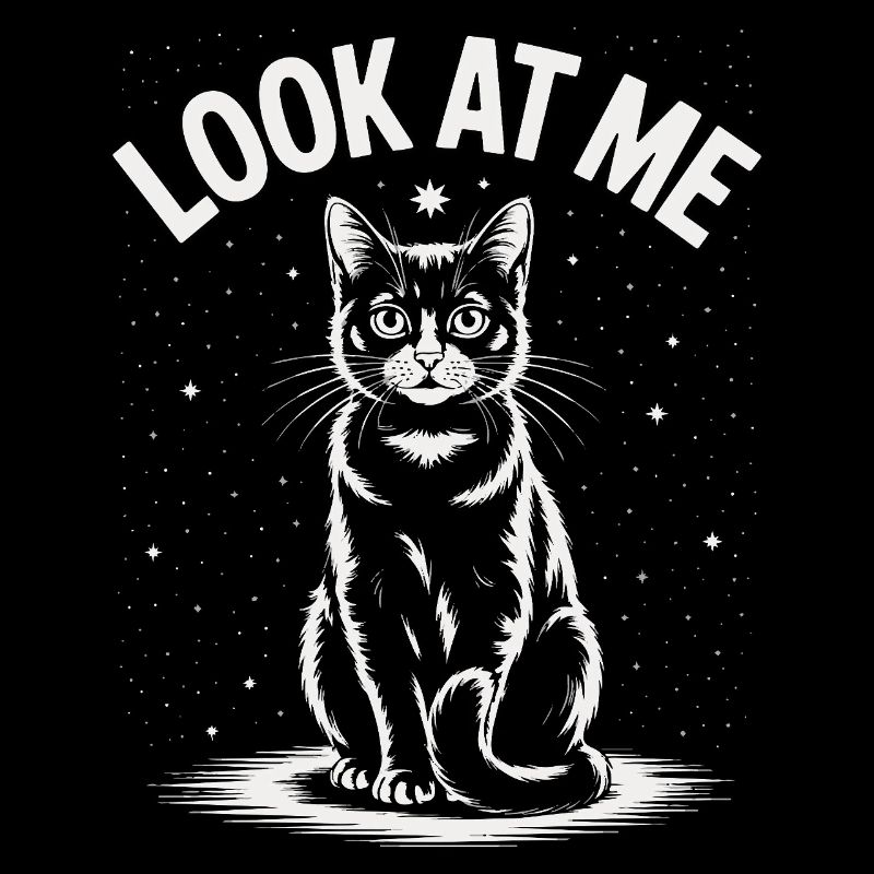 Regarde-moi - Ciel étoilé de chat