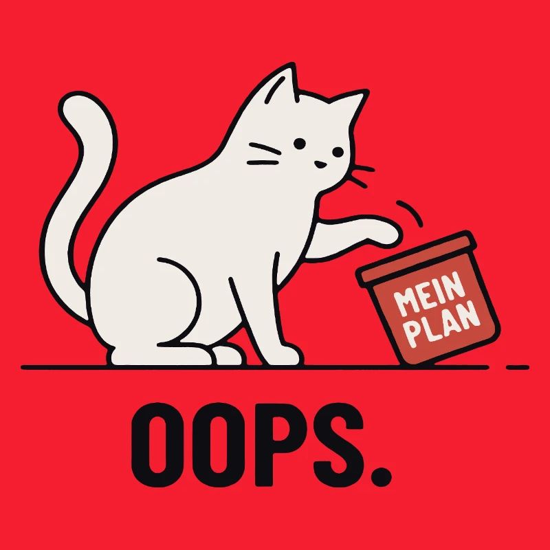 Mon plan... Oups – Chat drôle