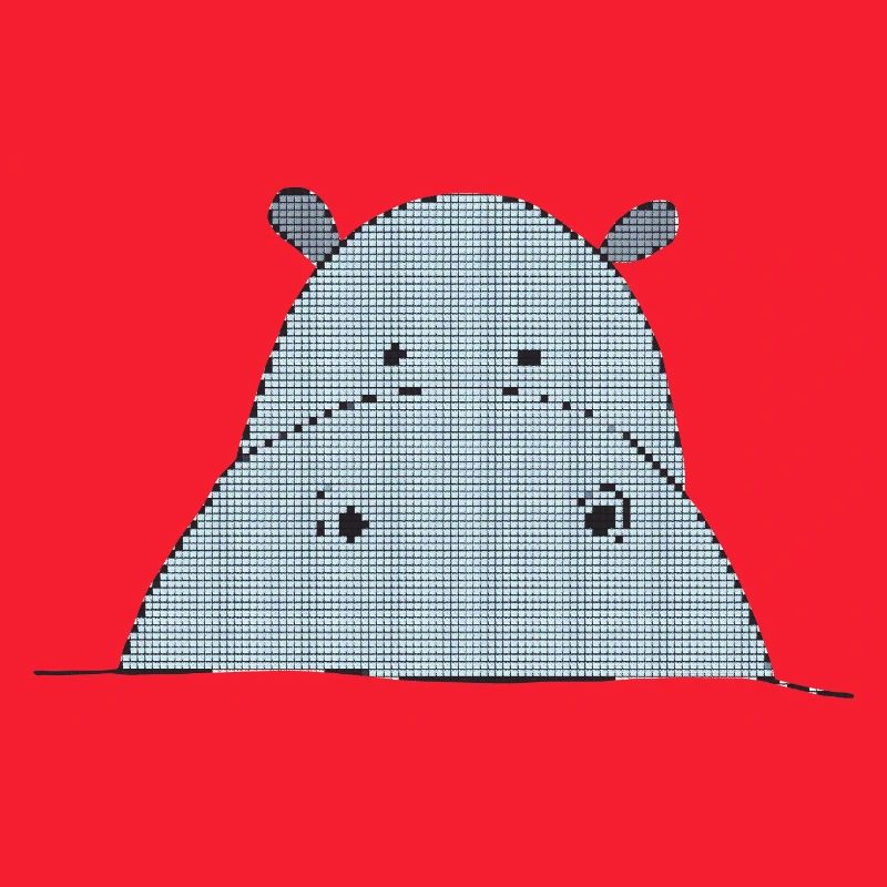 Pixel-friendly hippo