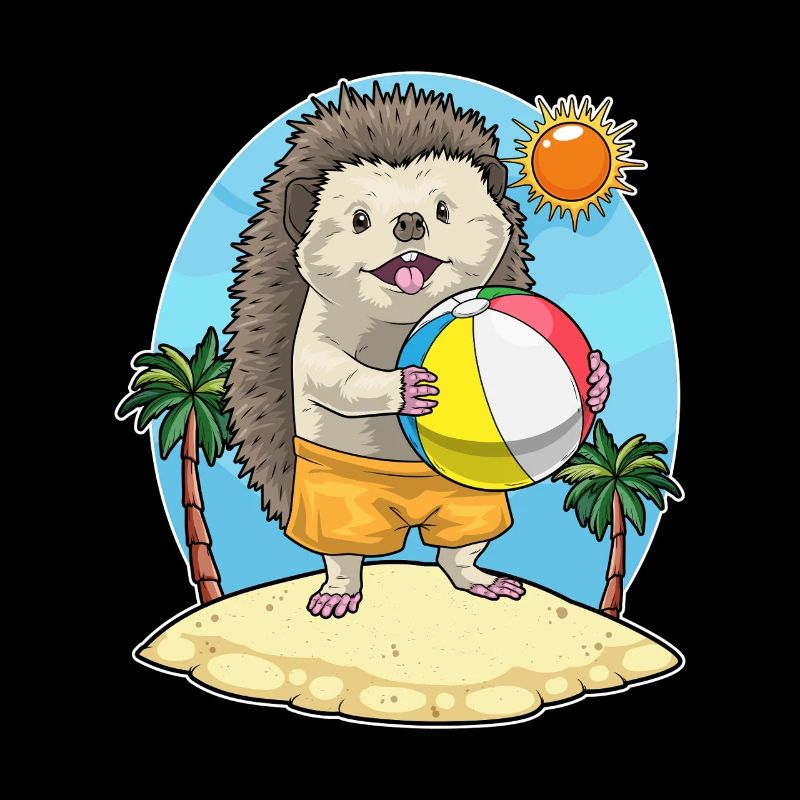Igel Strand Wasserball Sommer