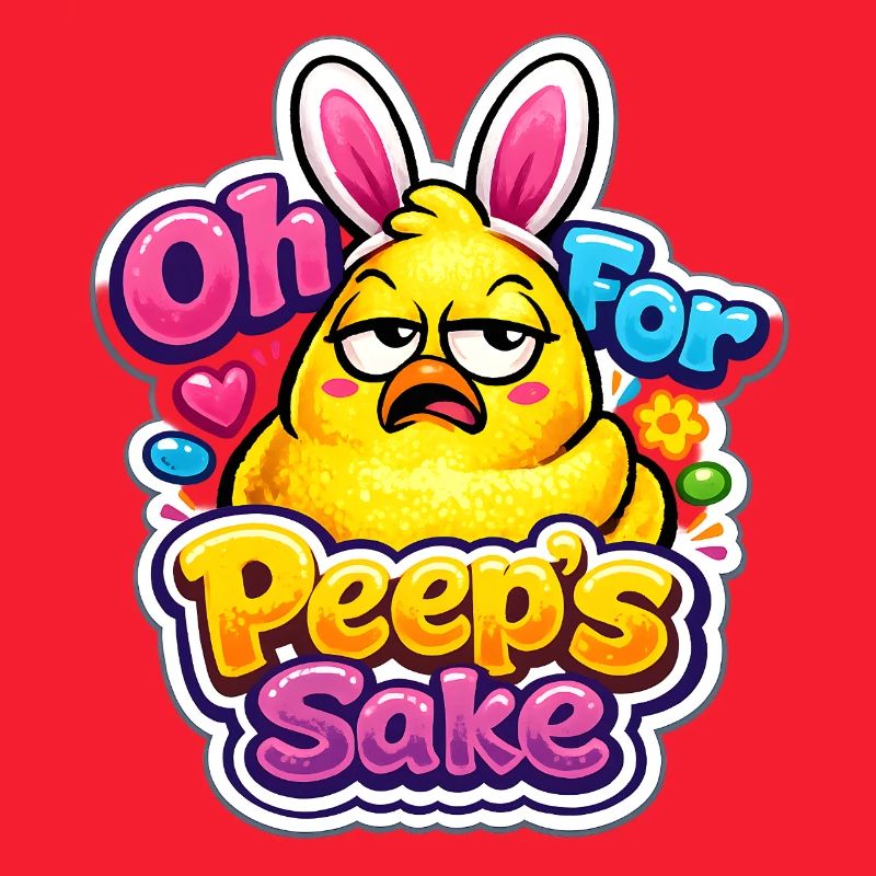 For Peeps Sake Happy Easter Easter Chick Vintage