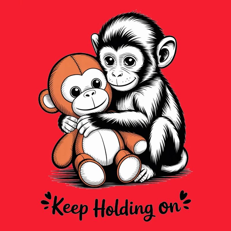 Monkey Hug Keeps Holding On