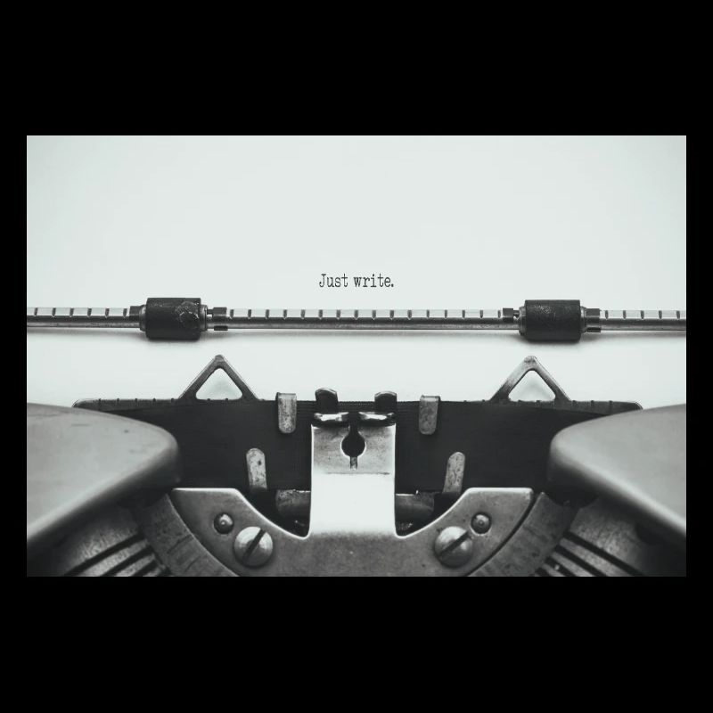 Just Write Vintage Typewriter Design