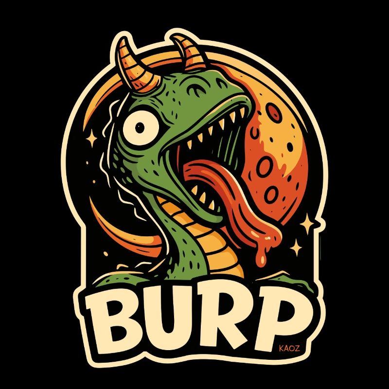 Burp Dragon Moon Tee
