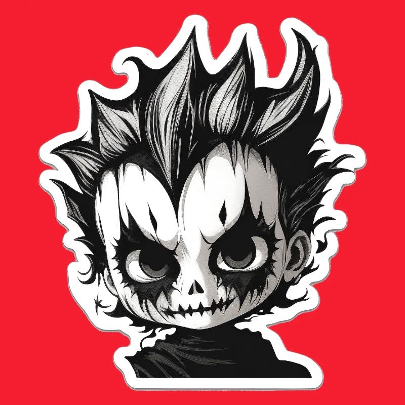 Spikiger Totenkopf-Chibi