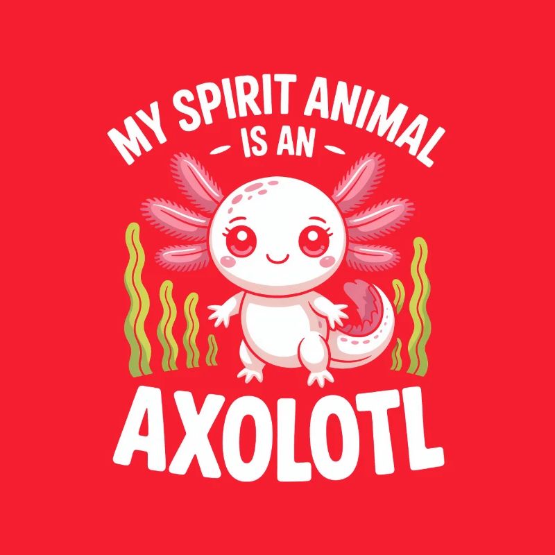 Axolotl Geisttier-Tee
