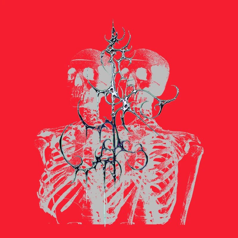 Conception esthétique de glitch skeleton melt