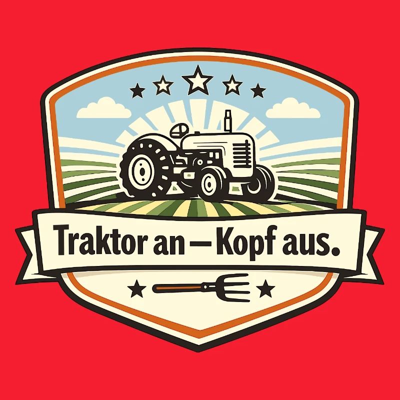 Traktor Patch Kopf Aus