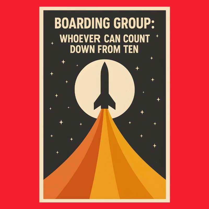 Countdown Boarding | Rocket Space Humor