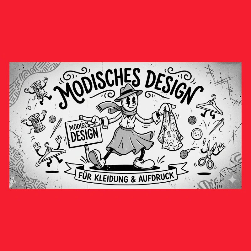 Nähkunst Modedesign Comic