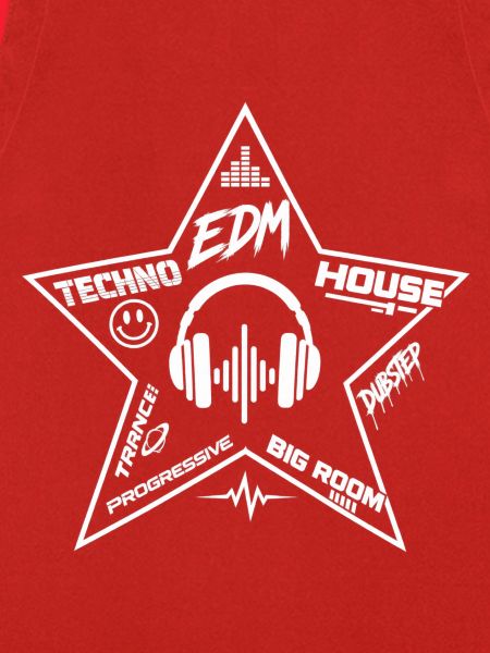 EDM Stern mit Kopfhörer-Logo