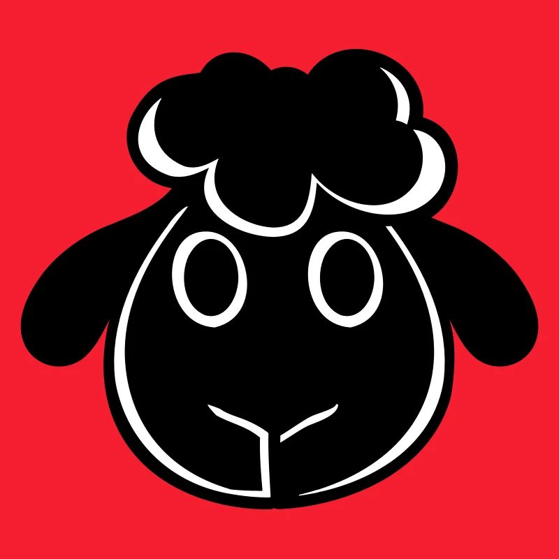 Black Sheep Face Head Small Cute Cute