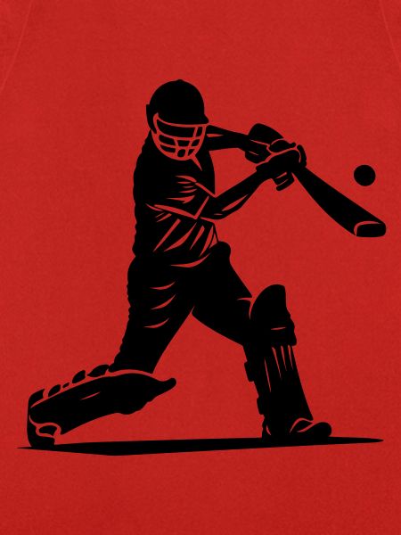 Cricketspieler Silhouette