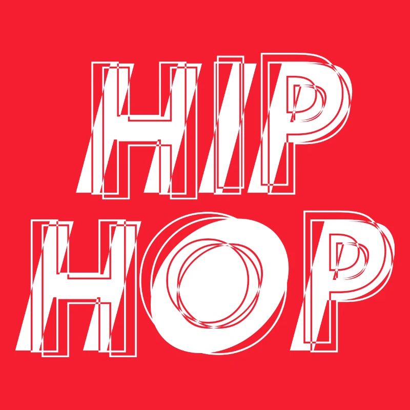 Conception de logo hip hop déformé.