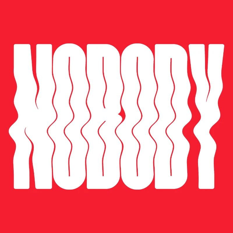 Nobody typographic bold logo