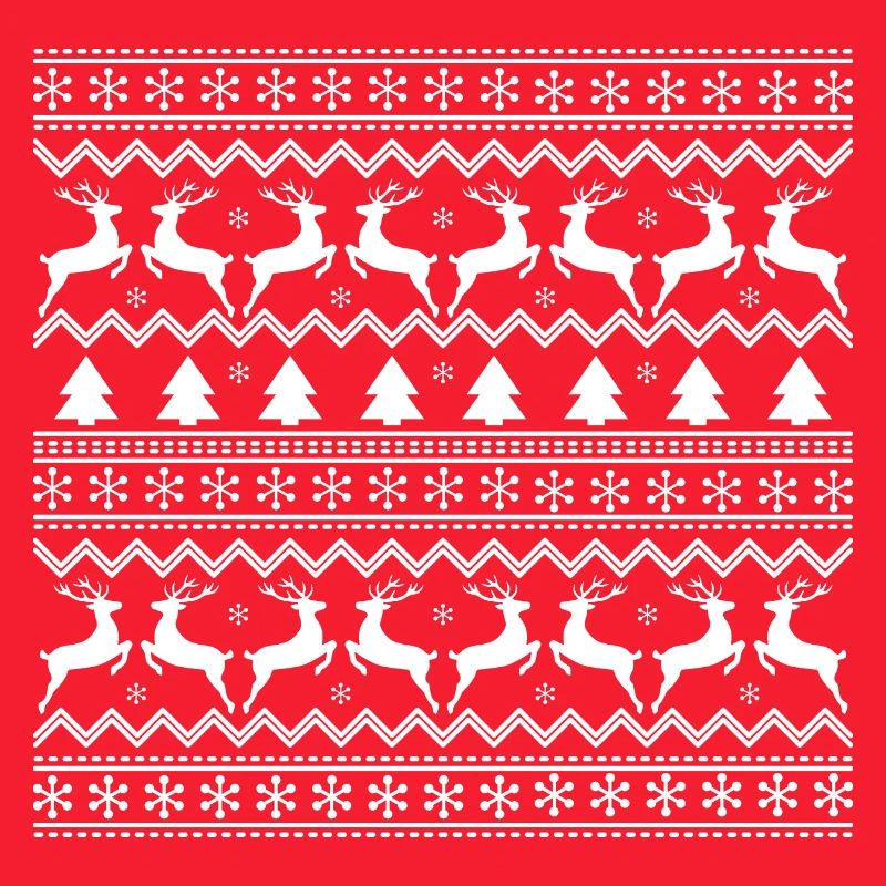 christmas pattern with reindeer