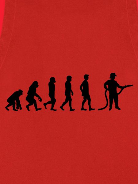 Evolution Feuerwehrmann schwarz