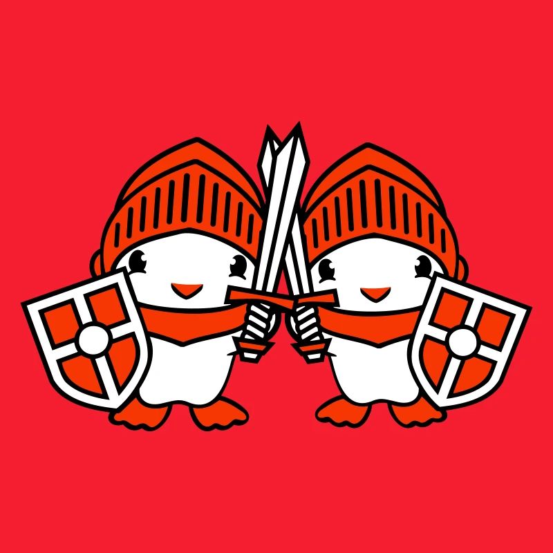 2 Ducks Knight Armor Épée Bouclier Casque Combattant