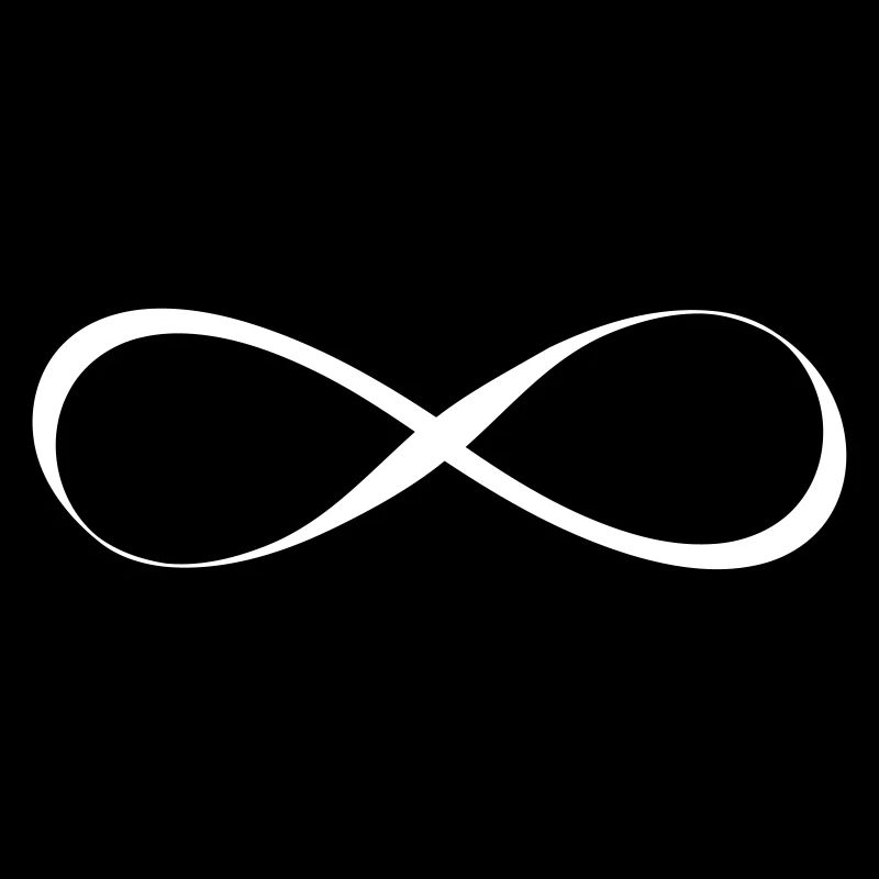 Infinity symbol infinity calligraphy