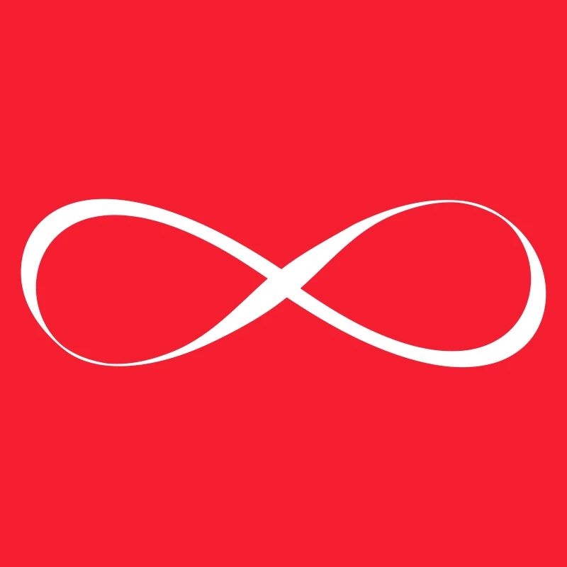 Infinity symbol infinity calligraphy
