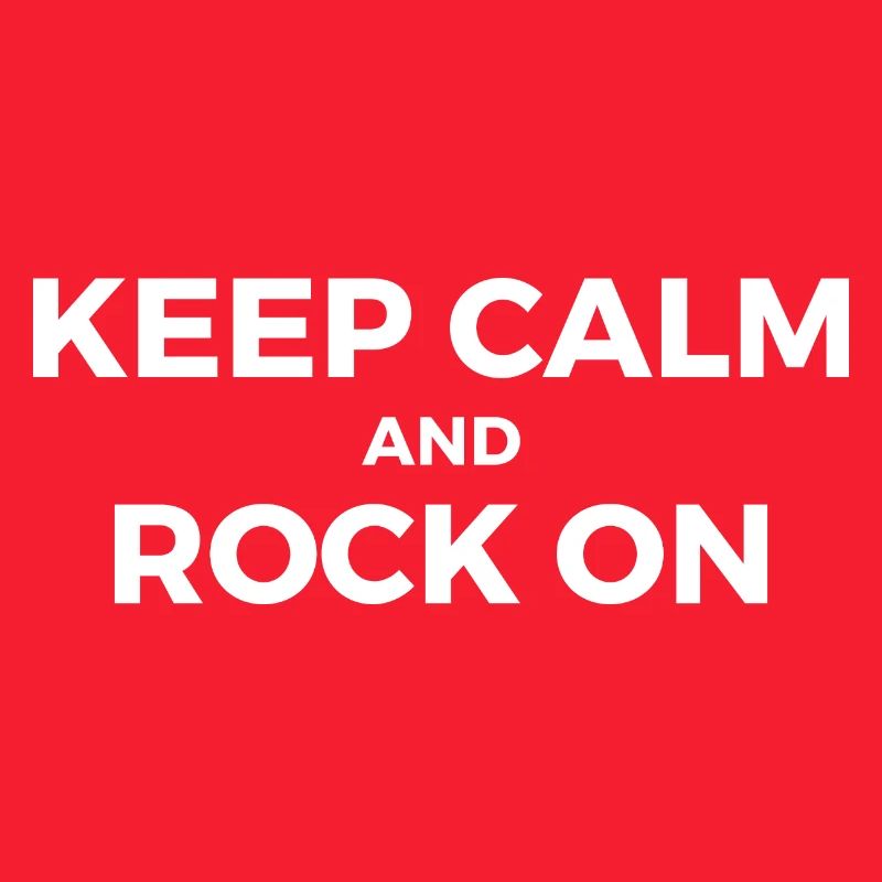 keep calm and rock on text design