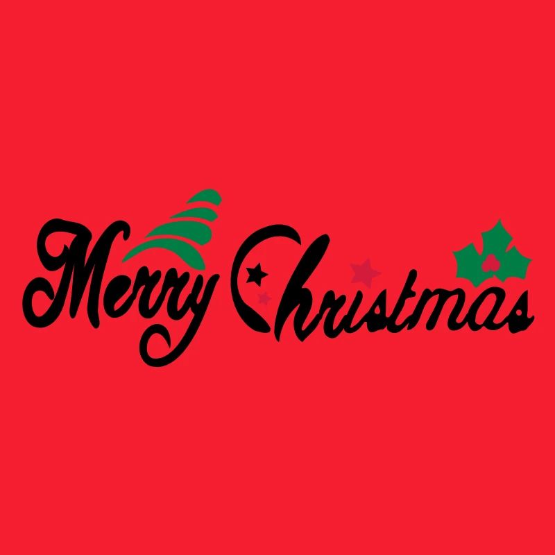 merry_christms_text_tree_holy_leaves