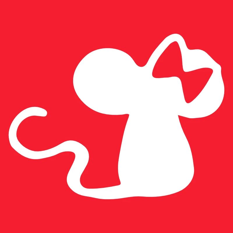 Mouse with a bow - mouse gift idea - mouse