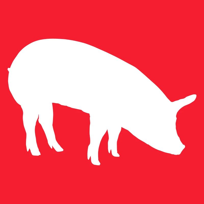 Sow pig schnitzel vector color selectable