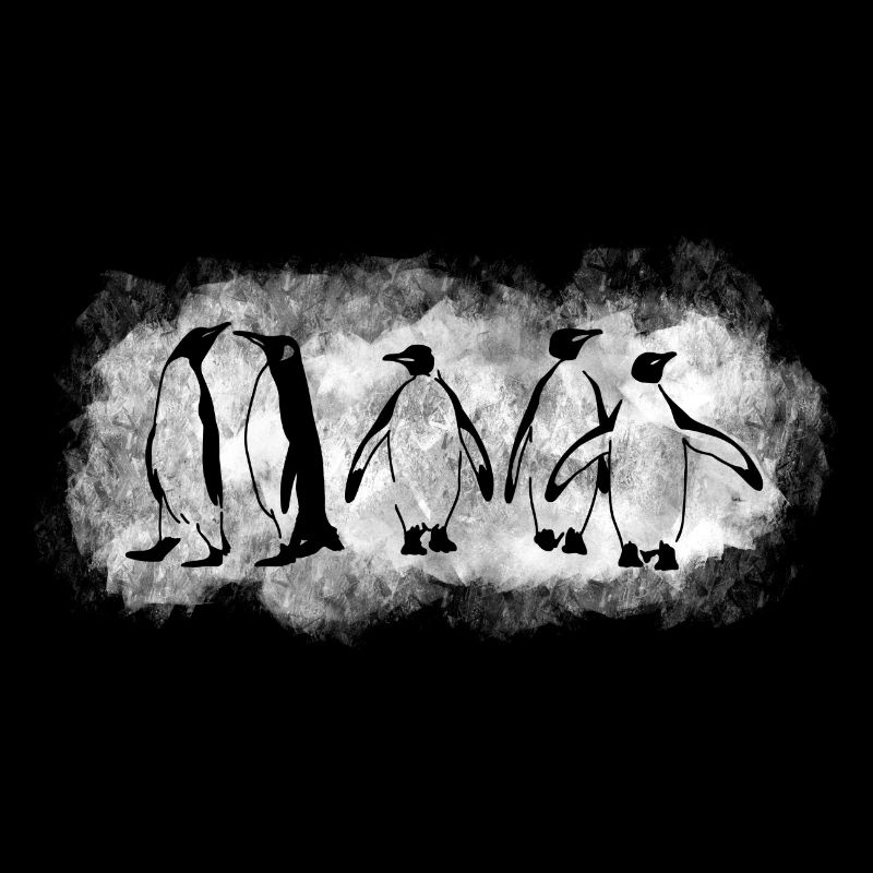 Pinguine im Eis
