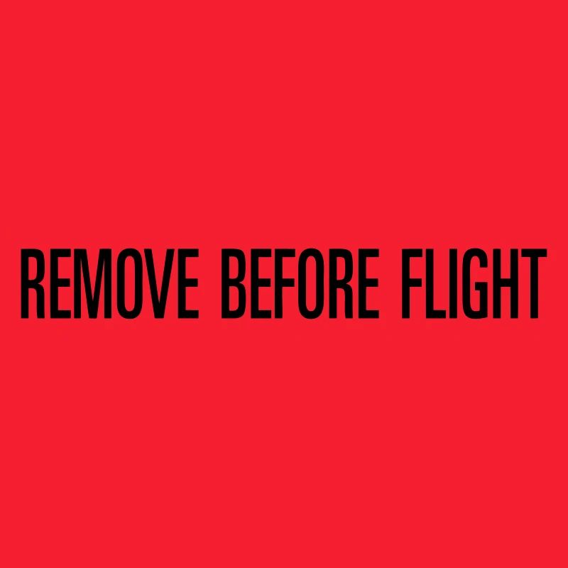 REMOVE BEFORE FLIGHT