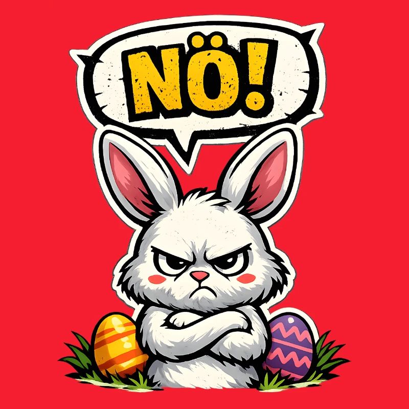 NÖ Hase Comic Ostern Geschenk