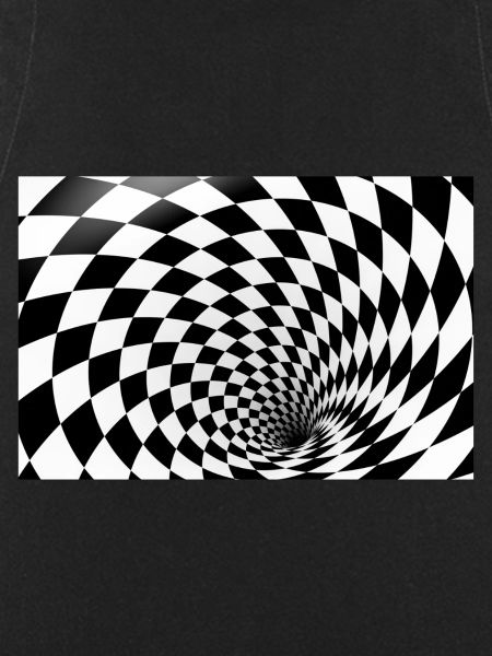 Hypnotic Checkerboard Spiral
