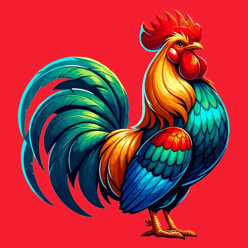 Belle image de coq